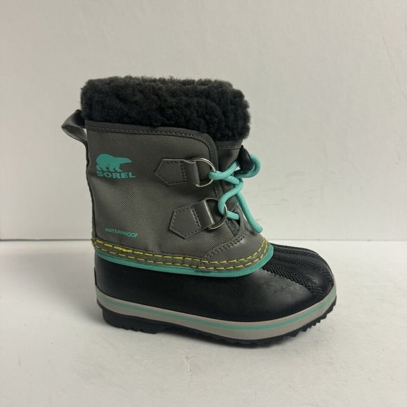 Sorel Yoot Pac Nylon Snow Boot Gray Size 10 M Little Kid